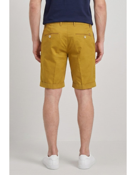 Markup bermuda in misto lino e cotone stretch MK295214 [6874ee3a]