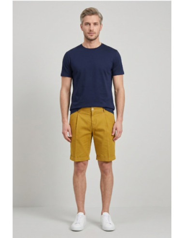 Markup bermuda in misto lino e cotone stretch MK295214 [df692f3e]