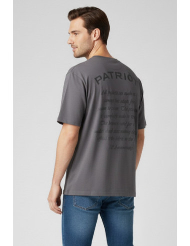 Patriot t-shirt over in jersey di cotone con stampa fronte retro pm5f2wmu53 [c307a161]