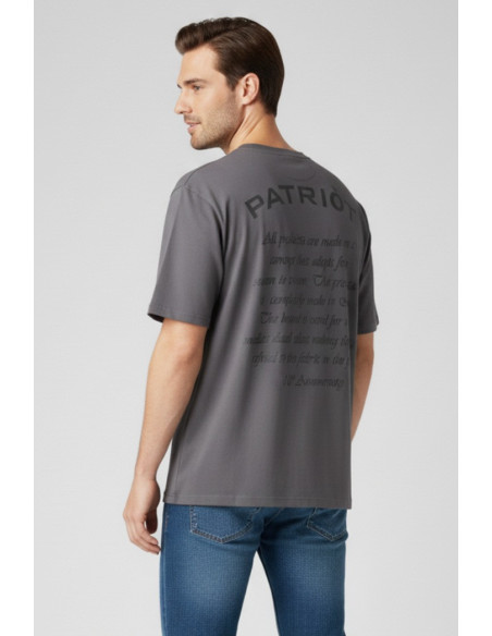 Patriot t-shirt over in jersey di cotone con stampa fronte retro pm5f2wmu53 [c307a161]