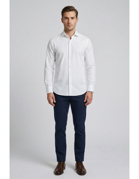 Paul Matthew camicia custom fit in tessuto no-stiro CI2-2702 [5eb1dd05]