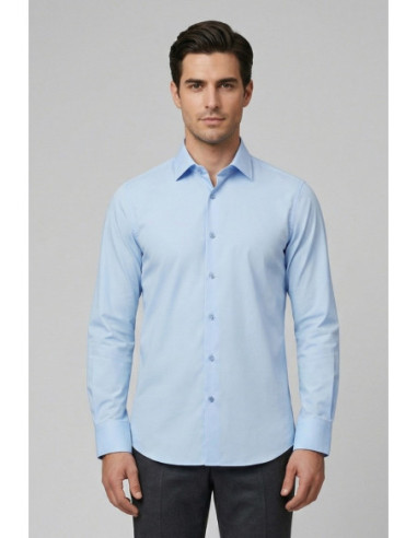 Paul Matthew camicia custom fit in tessuto no-stiro CI2-2702 [a3c695d9]