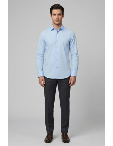 Paul Matthew camicia custom fit in tessuto no-stiro CI2-2702 [cdfd17d0]