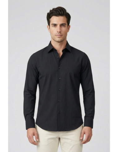 Paul Matthew camicia custom fit in tessuto no-stiro CI2-2702 [1b88e780]