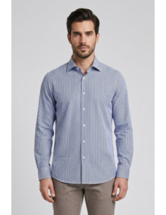 Paul Matthew camicia custom fit in tessuto no-stiro CI2-2702 [eb0bf243]