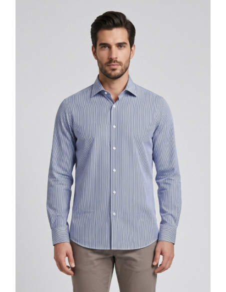 Paul Matthew camicia custom fit in tessuto no-stiro CI2-2702 [eb0bf243]