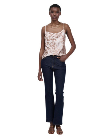 Influencer top scollato con drappeggio 03X580 [a6eb87a4]