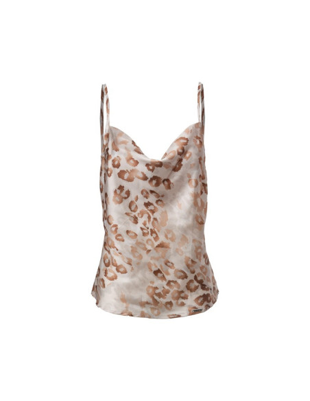 Influencer top scollato con drappeggio 03X580 [14a601be]