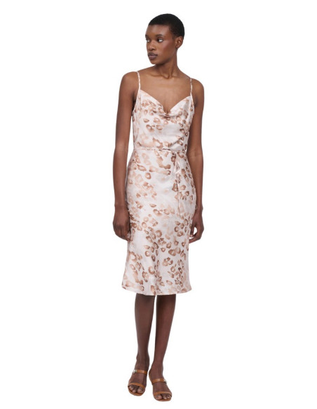 Influencer abito midi con stampa animalieur 03X581 [86d792a8]
