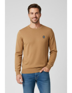 Refrigue maglia girocollo in misto viscosa con patch logo 2811w00156 [a539d4ea]