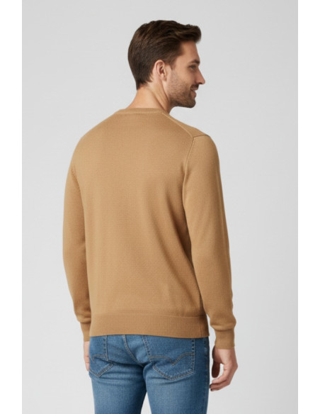 Refrigue maglia girocollo in misto viscosa con patch logo 2811w00156 [cb0256e3]