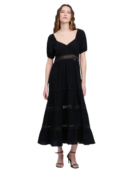 Influencer abito lungo in cotone 03Y121 [e85f10ea]