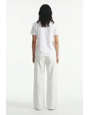 Influencer t-shirt in cotone stretch con logo patch 05AB218 [d2e2232f]
