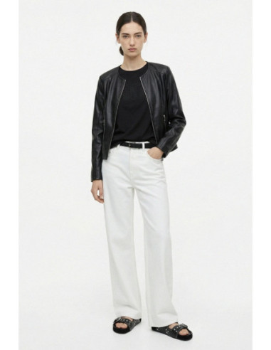 Influencer t-shirt in cotone stretch con logo patch 05AB218 [4efd5aa7]
