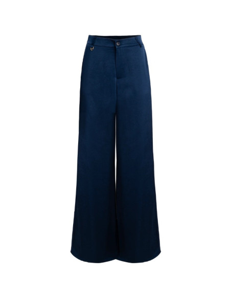 Influencer pantalone palazzo con finitura satinata 05Y167 [f962ff11]