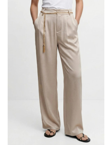 Influencer pantalone wide leg in crepe satin 05Y164 [1766cce8]
