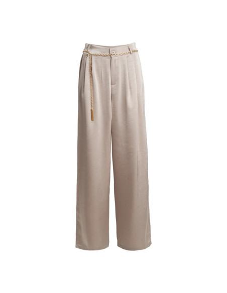 Influencer pantalone wide leg in crepe satin 05Y164 [cb10c8fb]