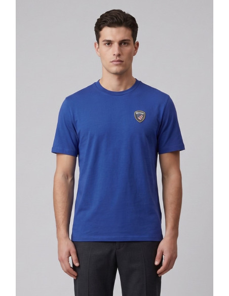 Blauer t-shirt in cotone Faxon 26SBLUH02284-007480 [aa4d4131]
