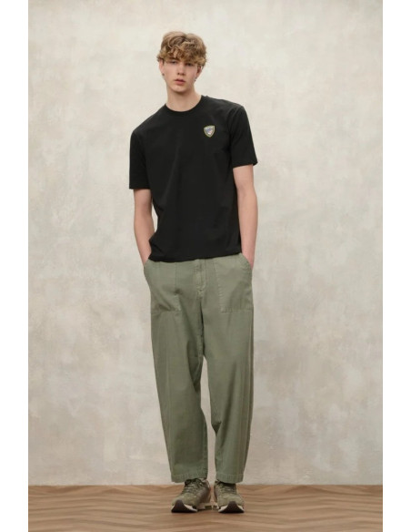 Blauer t-shirt in cotone Faxon 26SBLUH02284-007480 [78fbefcb]