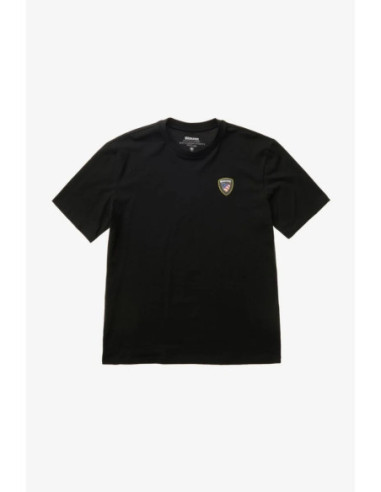Blauer t-shirt in cotone Faxon 26SBLUH02284-007480 [7daba8d5]