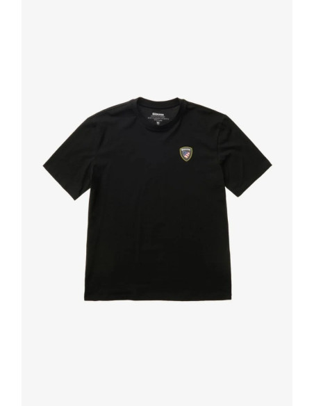 Blauer t-shirt in cotone Faxon 26SBLUH02284-007480 [7daba8d5]