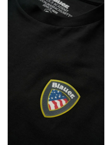 Blauer t-shirt in cotone Faxon 26SBLUH02284-007480 [cab669d1]