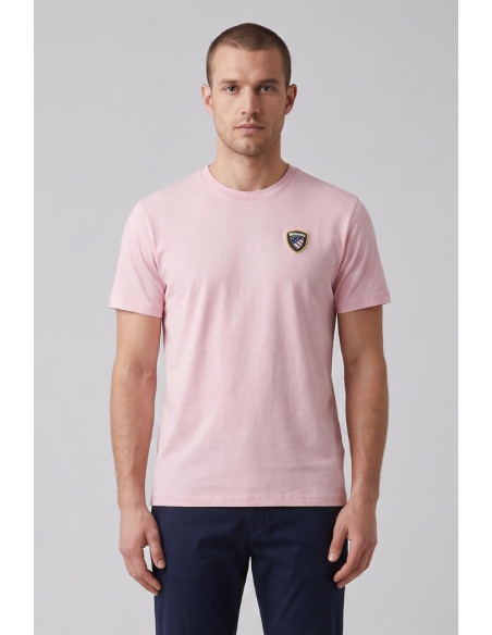 Blauer t-shirt in cotone Faxon 26SBLUH02284-007480 [9b573ac3]