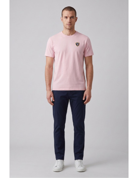 Blauer t-shirt in cotone Faxon 26SBLUH02284-007480 [f56cb8ca]
