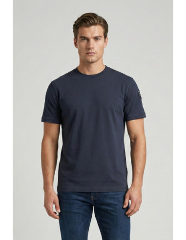 Blauer t-shirt in cotone Hanson 26SBLUH02068-007439 [dddf2e81]
