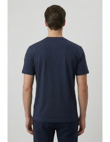 Blauer t-shirt in cotone Hanson 26SBLUH02068-007439 [b3e4ac88]