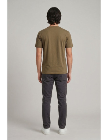Blauer t-shirt in cotone Hanson 26SBLUH02068-007439 [499c7e6b]