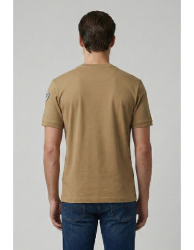 Blauer t-shirt in cotone Hanson 26SBLUH02068-007439 [35c5da0f]