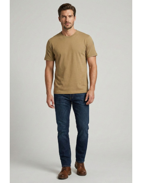 Blauer t-shirt in cotone Hanson 26SBLUH02068-007439 [30959d11]