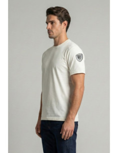 Blauer t-shirt in cotone Hanson 26SBLUH02068-007439 [04a05fc2] 2