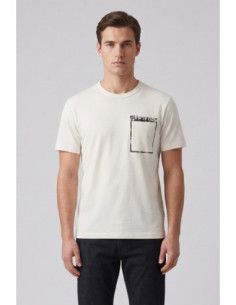 Blauer t-shirt con taschino Jeffers 26SBLUH02069-007439 [84dbd0f6]