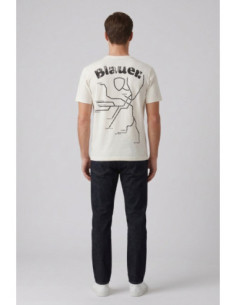 Blauer t-shirt con taschino Jeffers 26SBLUH02069-007439 [84dbd0f6] 2