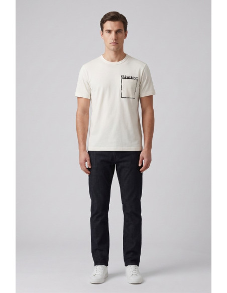 Blauer t-shirt con taschino Jeffers 26SBLUH02069-007439 [eae052ff]