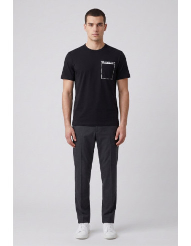Blauer t-shirt con taschino Jeffers 26SBLUH02069-007439 [e5344d7a]