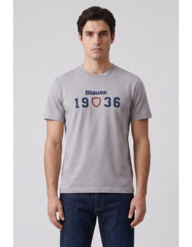Blauer t-shirt in cotone Chamberlain 26SBLUH02286-007480 [ab8fe155]