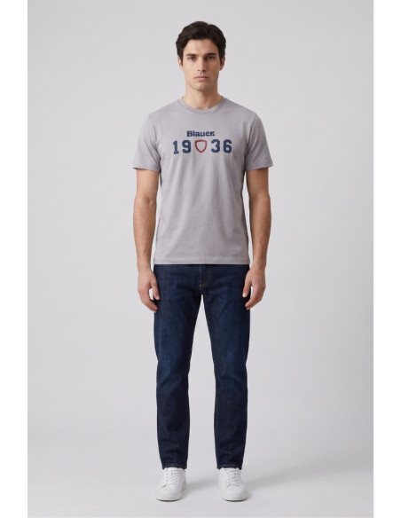 Blauer t-shirt in cotone Chamberlain 26SBLUH02286-007480 [c5b4635c]