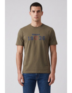 Blauer t-shirt in cotone Chamberlain 26SBLUH02286-007480 [b9663701]