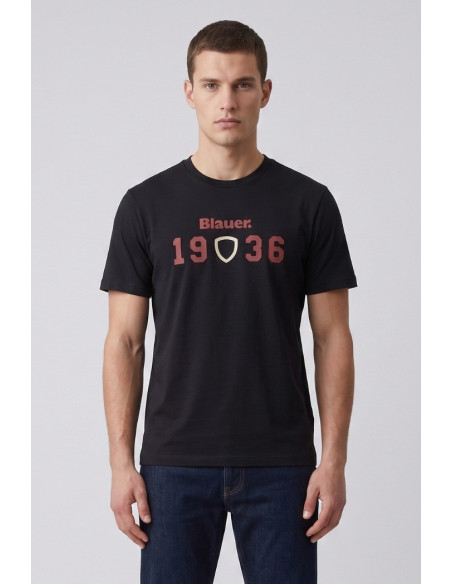 Blauer t-shirt in cotone Chamberlain 26SBLUH02286-007480 [f302e768]