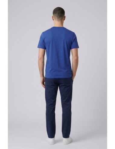 Blauer t-shirt in jersey stampa logo frontale in tono Bourn 26SBLUH02287-007480 [dea5ea85]