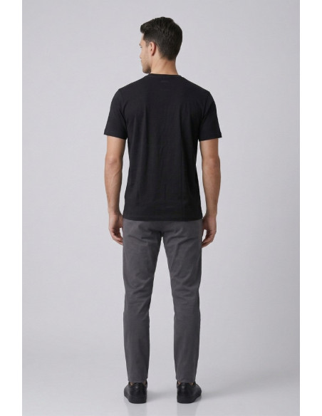 Blauer t-shirt in jersey stampa logo frontale in tono Bourn 26SBLUH02287-007480 [6228c676]