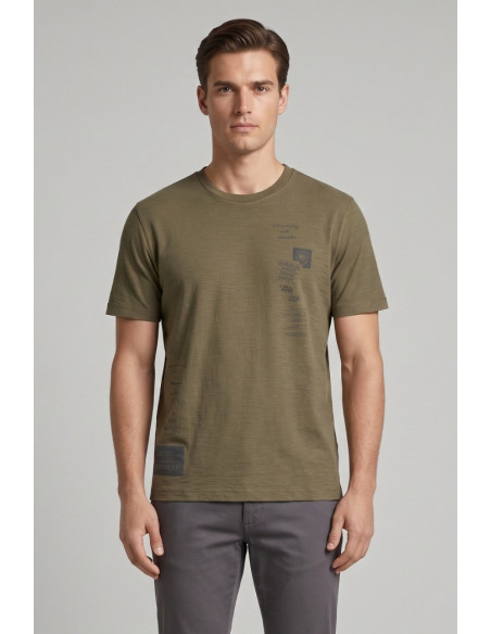 Blauer t-shirt fiammata Cotuit 26SBLUH02313-005695 [31714f2c]