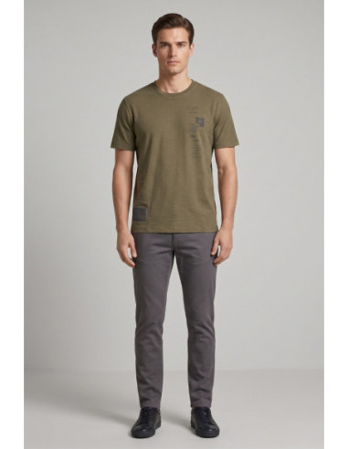 Blauer t-shirt fiammata Cotuit 26SBLUH02313-005695 [5f4acd25]