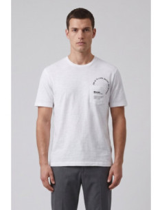 Blauer t-shirt fiammata con taschino Edge 26SBLUH02315-005695 [4038d793]