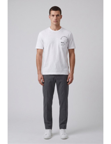 Blauer t-shirt fiammata con taschino Edge 26SBLUH02315-005695 [2e03559a]