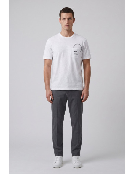 Blauer t-shirt fiammata con taschino Edge 26SBLUH02315-005695 [2e03559a]