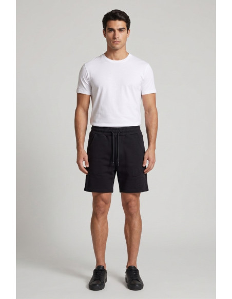 Drop Season 2 bermuda in cotone con logo in tessuto SS26230 [49a9c10d]